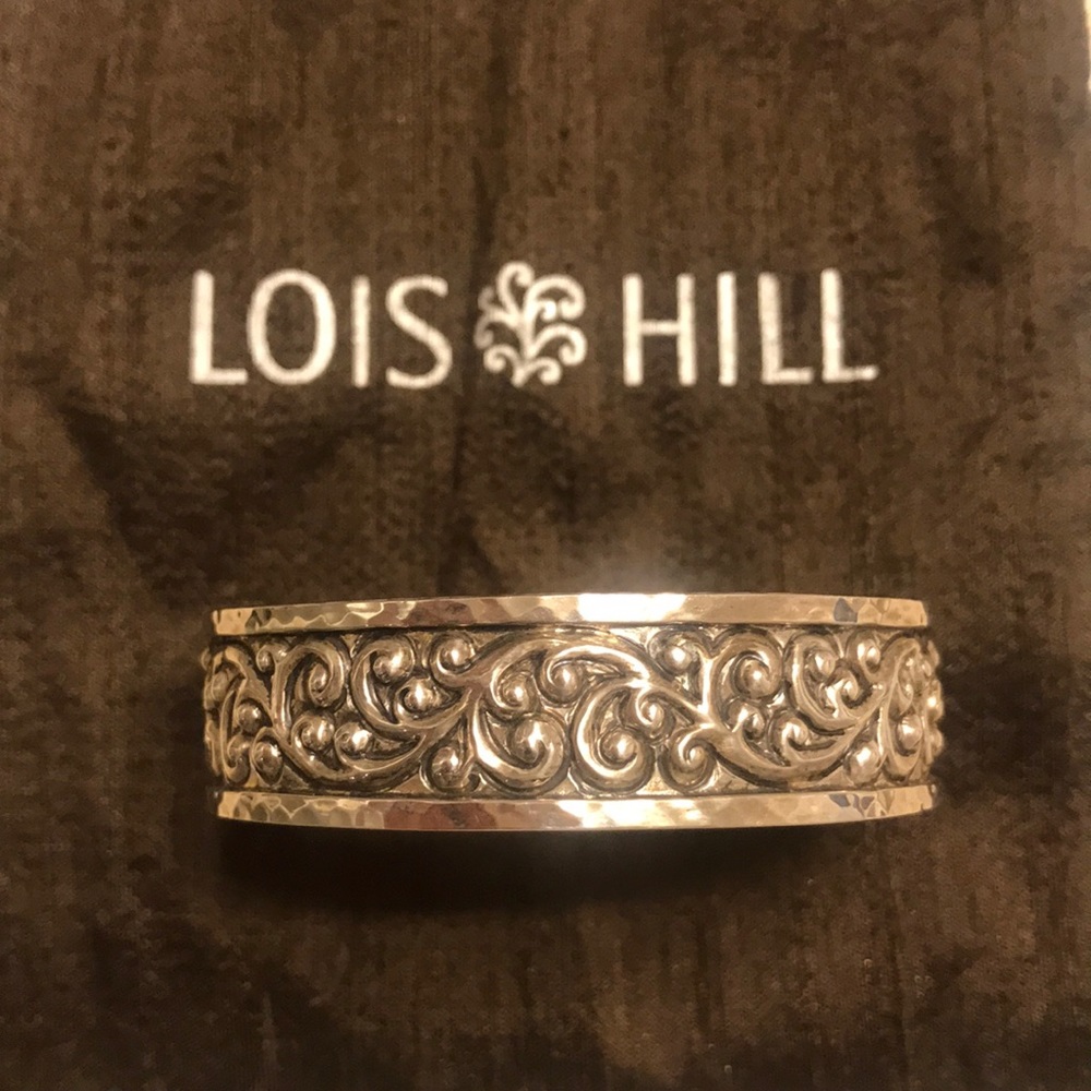 Lois Hill sterling silver bracelet cuff